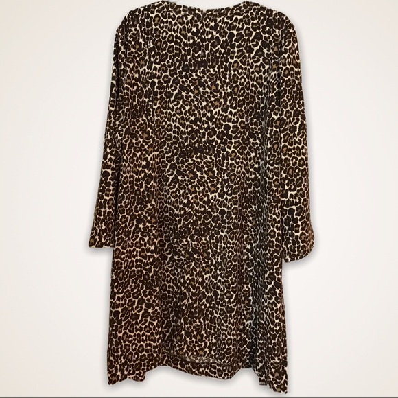 NWT J.Crew Factory leopard print shift dress - Picture 2 of 3